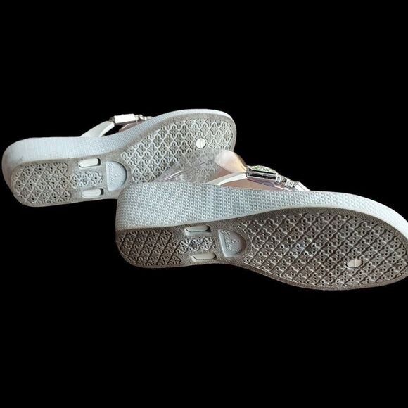 Grandco sandals EX COND   size 8   Silver and white - Picture 5 of 5